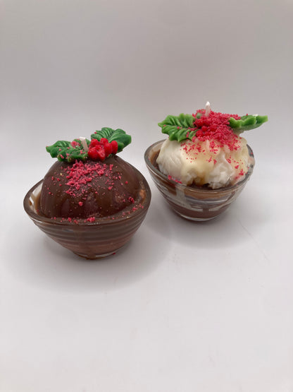 Christmas Pudding Candles