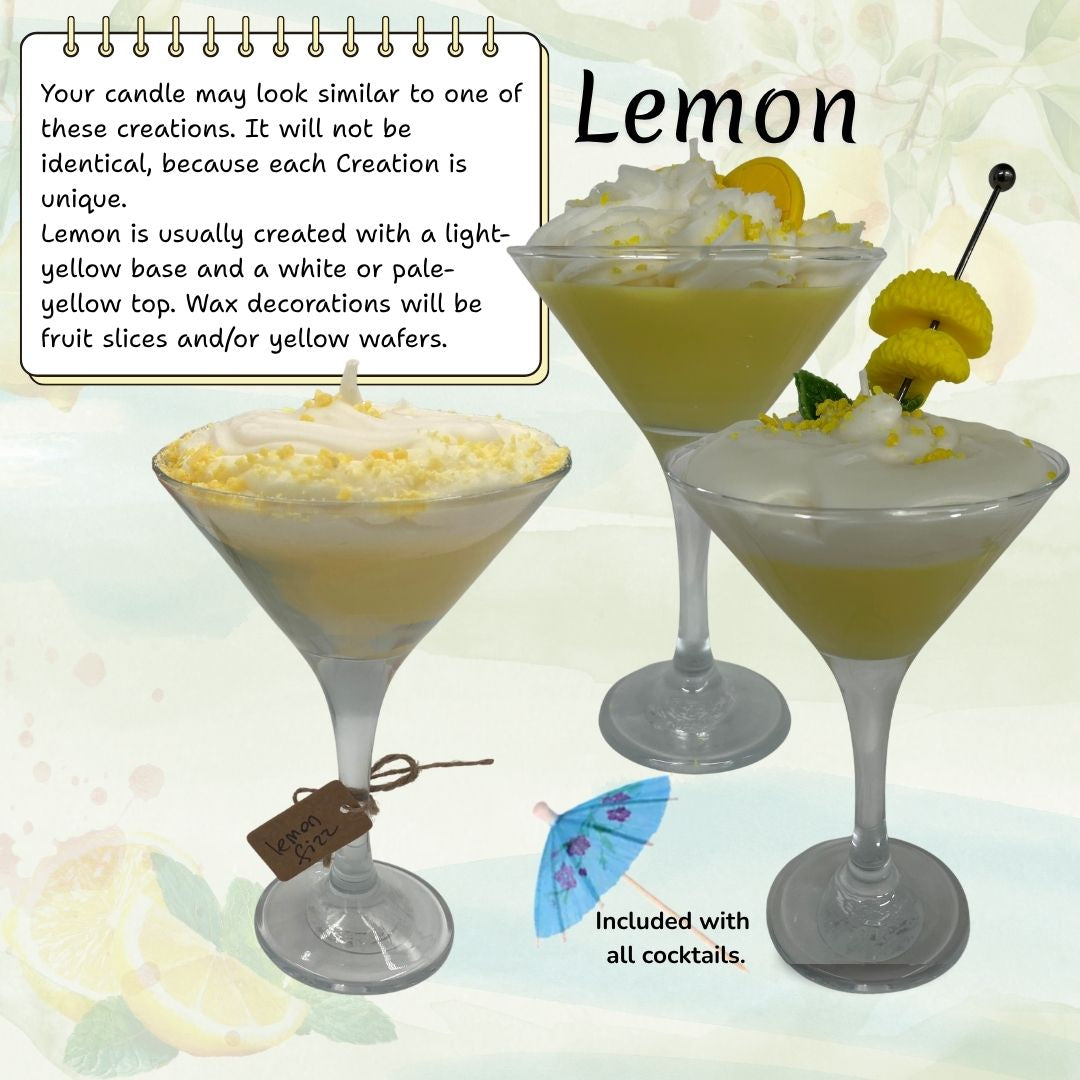 Martini Mocktail Candles