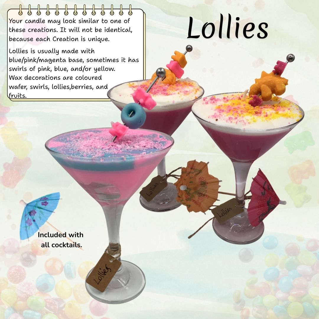 Martini Mocktail Candles