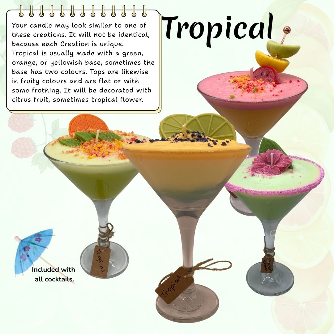 Martini Mocktail Candles