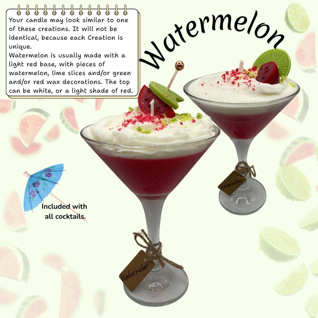 Martini Mocktail Candles